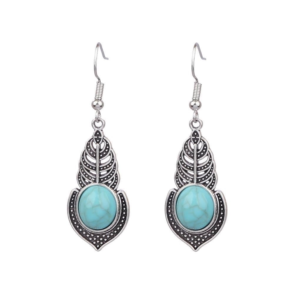 NEW The Montana dangle Earrings Boho Turquoise color - Boutique